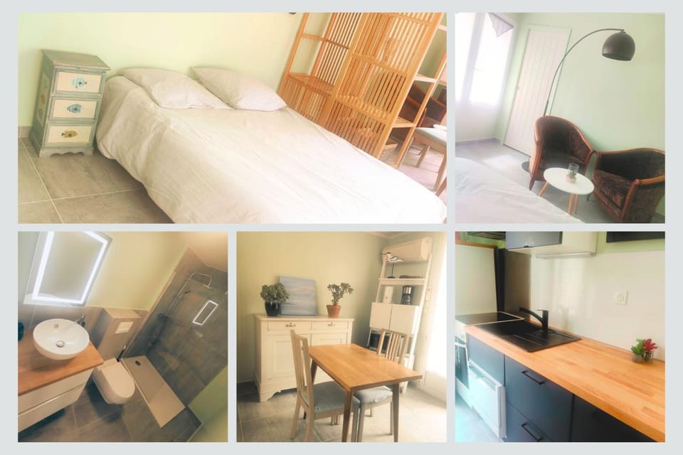 Bed, Kitchen or kitchenette, Living room, Photo of the whole room, Seating area, Dining area, Bedroom