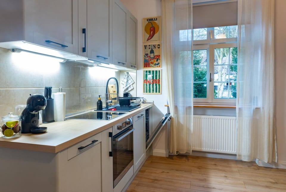 Coffee/tea facilities, Kitchen or kitchenette, dishwasher, minibar, oven, stove
