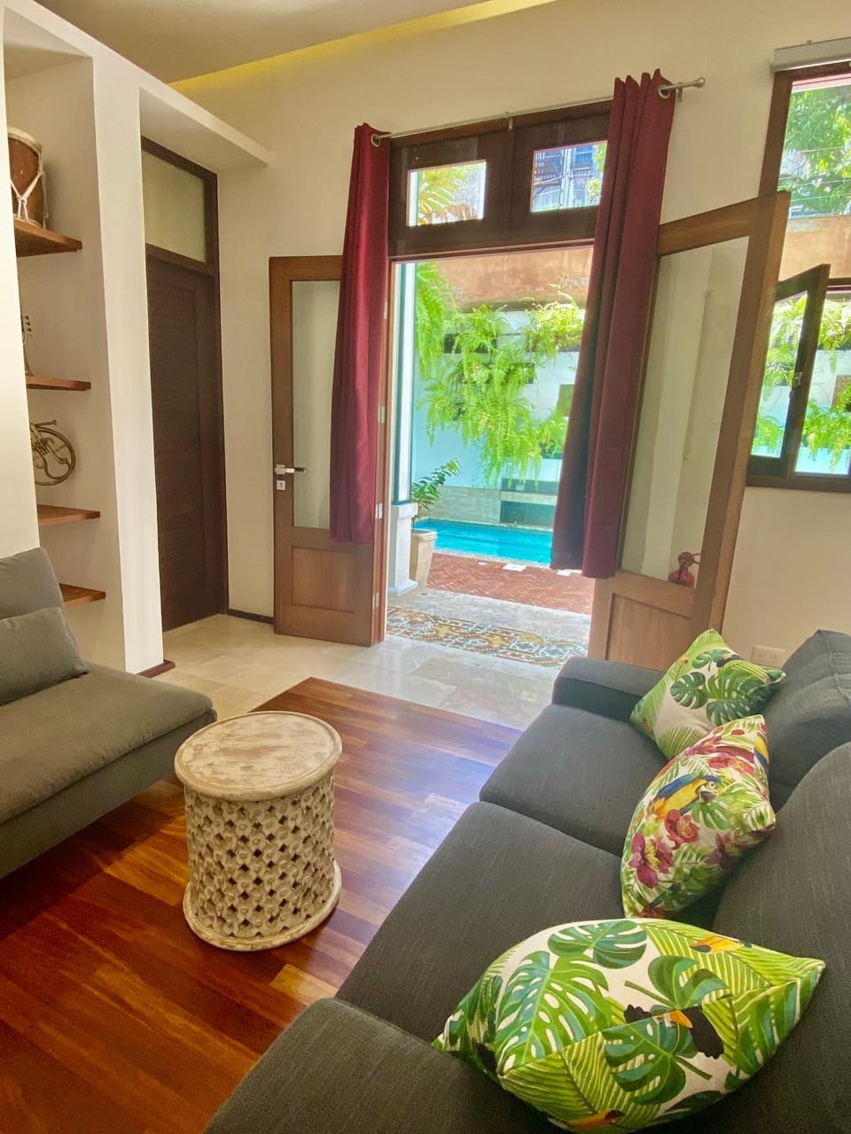 Living room, Seating area, Swimming pool