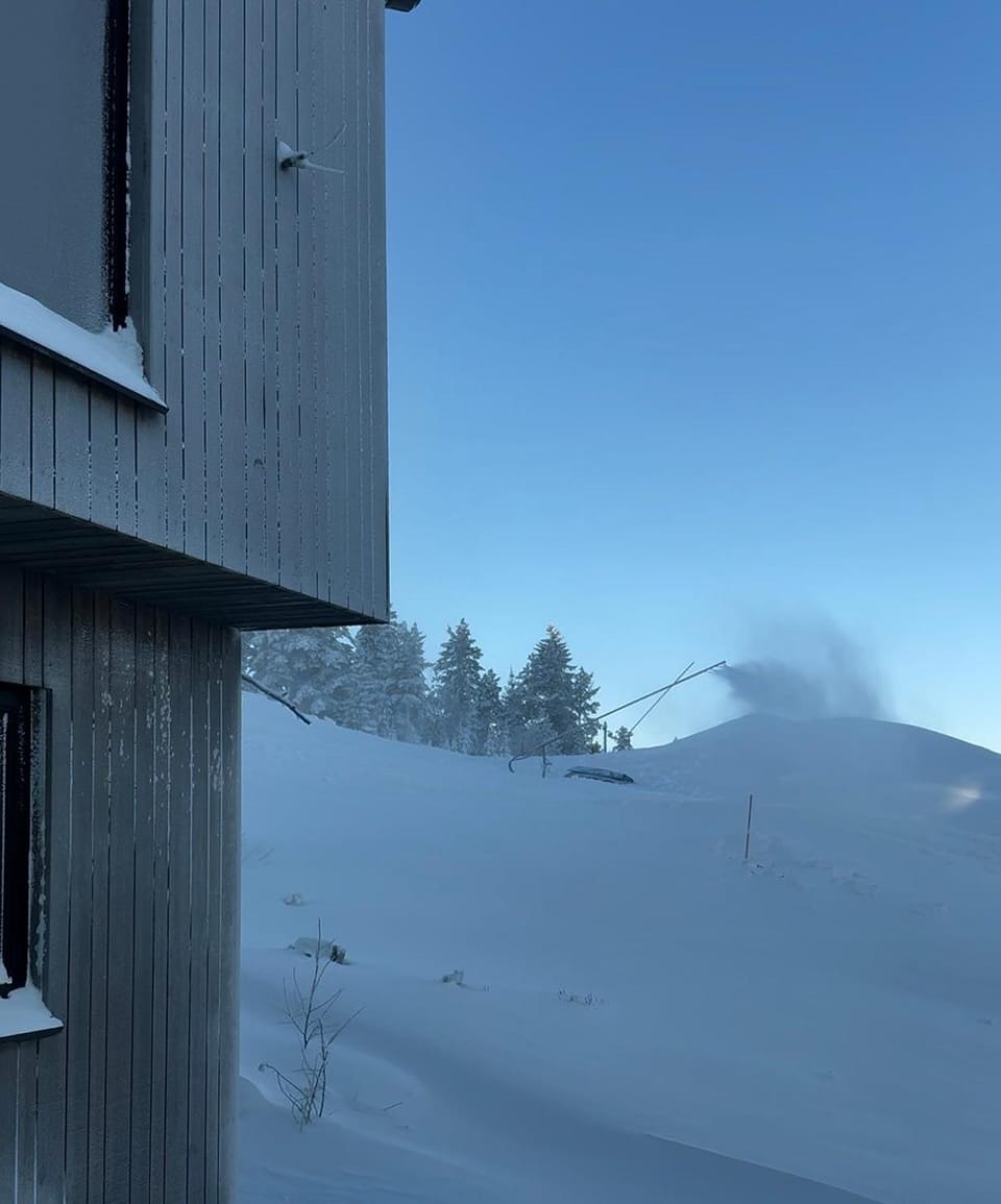 Winter, Skiing, Skiing, Mountain view