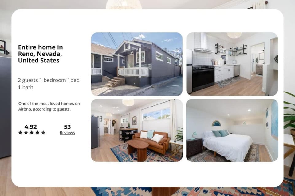 Modern 1-BR Apartment Close to Downtown Vibes House in Reno