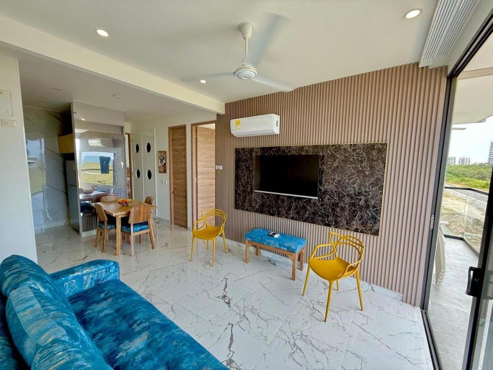 Dining area, air conditioner