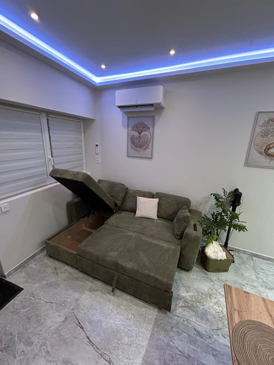 Bed, Living room