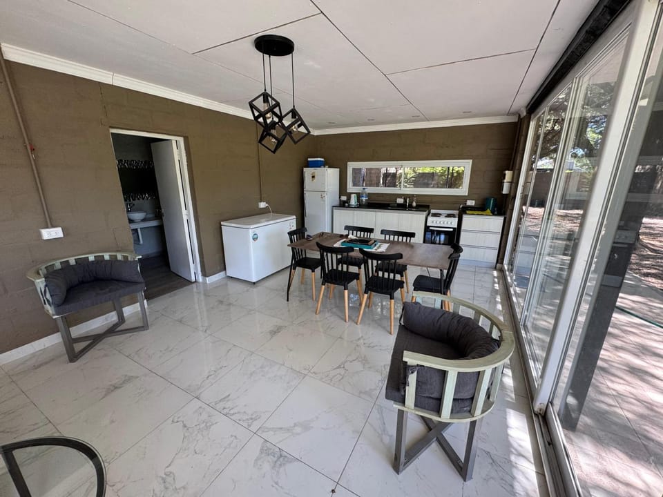 Kitchen or kitchenette, Living room, Dining area