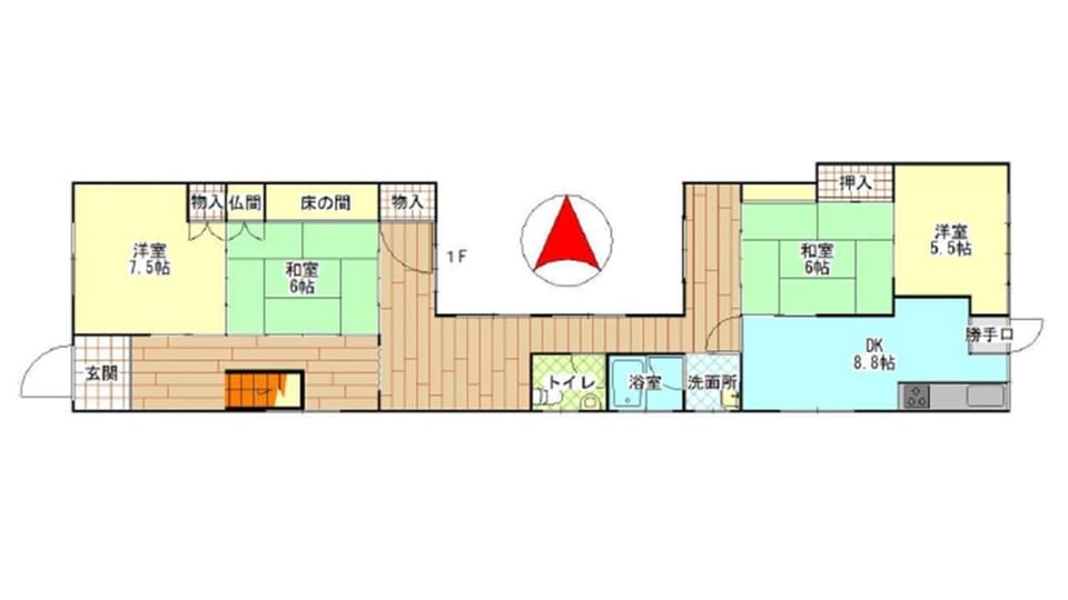 芦原温泉駅から徒歩5分の1棟貸切民泊 最低限芦原温泉駅前 Apartment in Japan