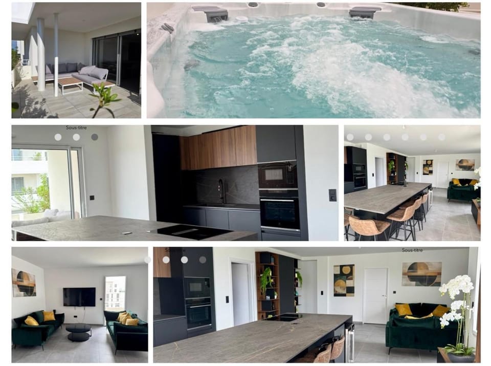 Skyline Rooftop Swim Spa Apartment in Lattes