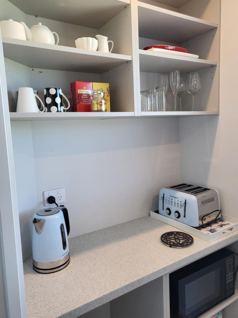 Coffee/tea facilities, Kitchen or kitchenette, toaster
