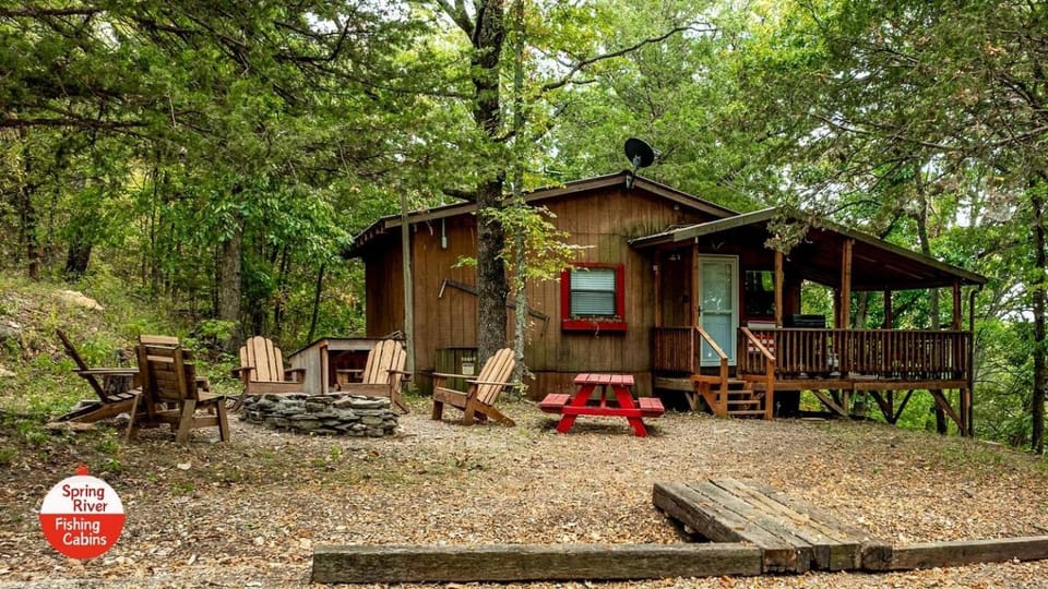 Picturesque Cabin with Fire Pit in Miami, Oklahoma Cabin in Ozark Mountains