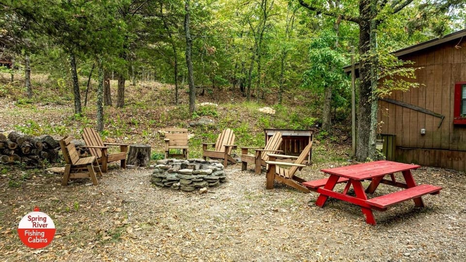 Picturesque Cabin with Fire Pit in Miami, Oklahoma Cabin in Ozark Mountains