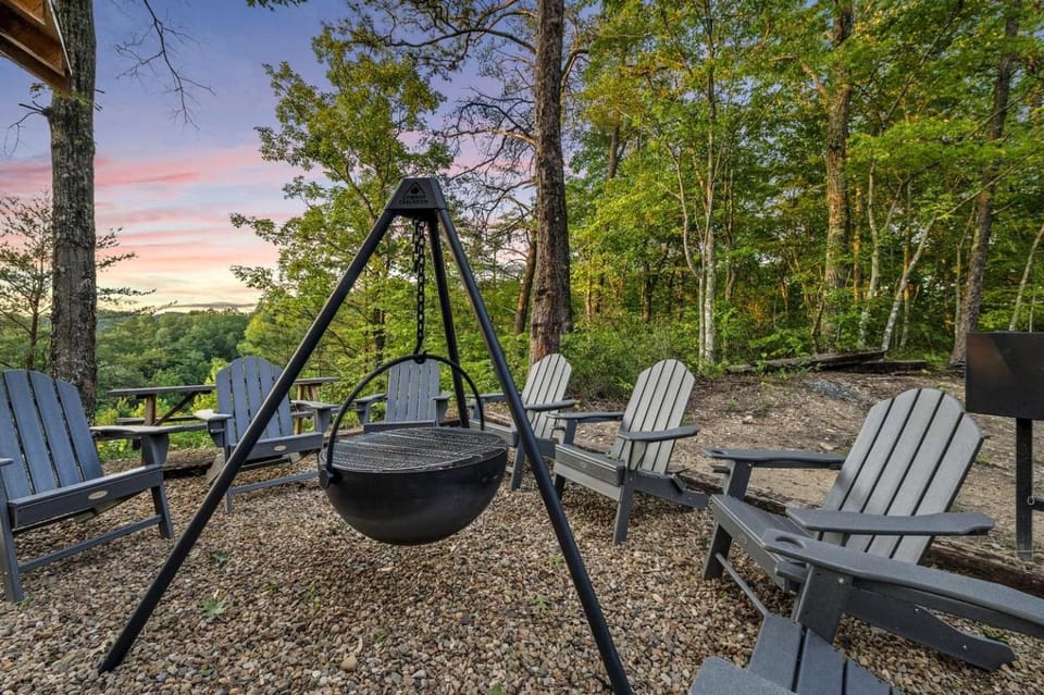 Outstanding Cabin with Air Hockey Table Beautifully Designed in Tennessee Cabin in Sevier County