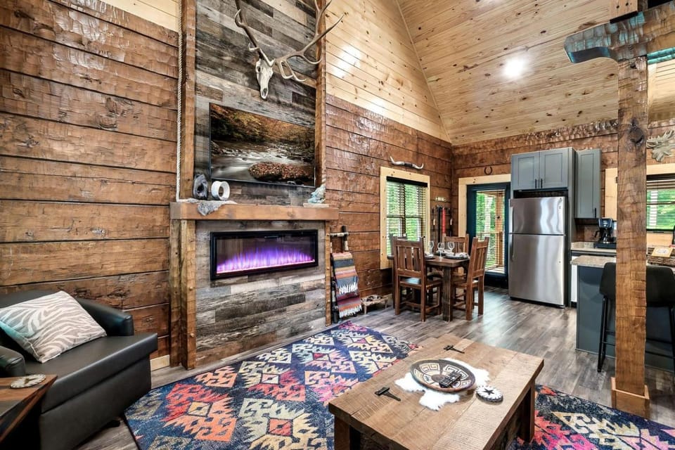 Enchanting Cabin with Game Room, Indoor Pool and Porch in Tennessee Cabin in Sevierville