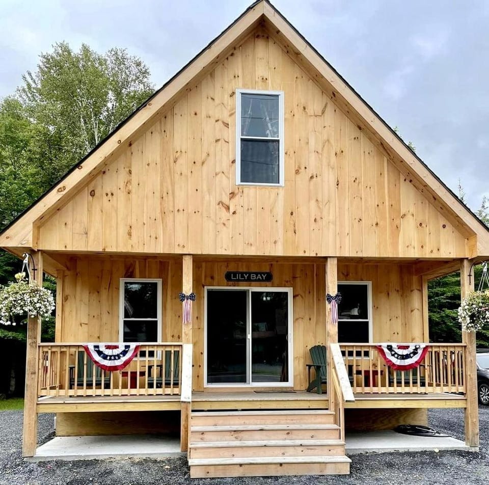 Incredible Wooden Cabin with Fire Pit and Barbecue in Greenville, Maine Cabin in Moosehead Lake