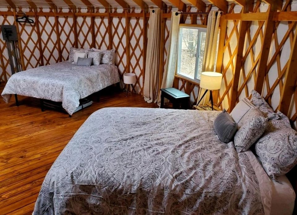 Luxurious Modern Yurt with Stargazing Dome near Pere Marquette River – Baldwin, Michigan Luxury tent in Michigan