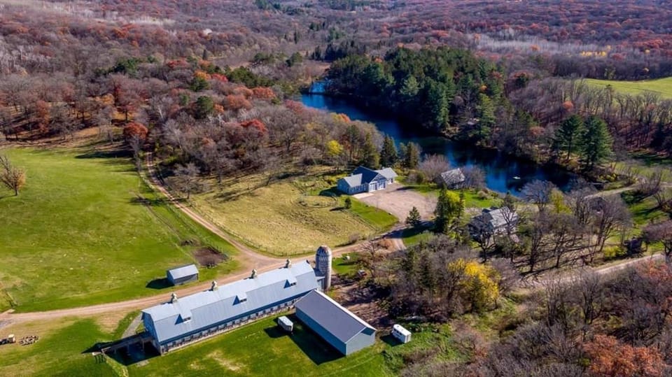 Secluded Waterfront Bell Tent with Picnic Space in Saint Croix Falls, Wisconsin Luxury tent in Wisconsin