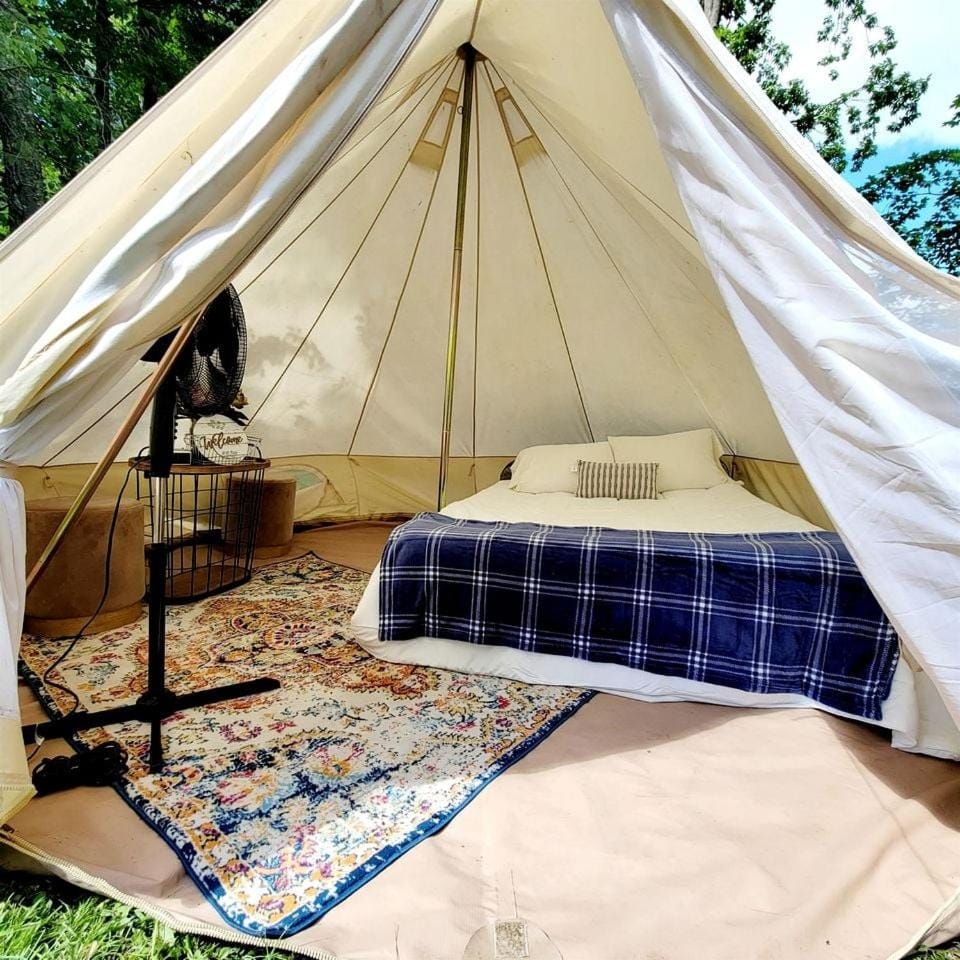 Incredible Secluded Tipi with Barbecue in Saint Croix Falls, Wisconsin Luxury tent in Wisconsin