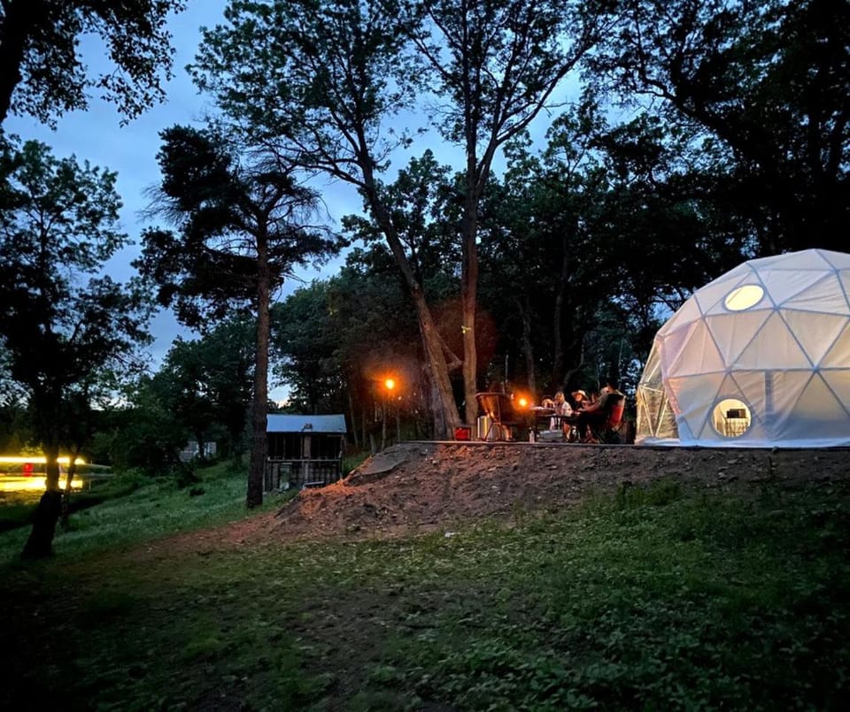 Pure Glamping Dome in Saint Croix Falls, Wisconsin Luxury tent in Wisconsin