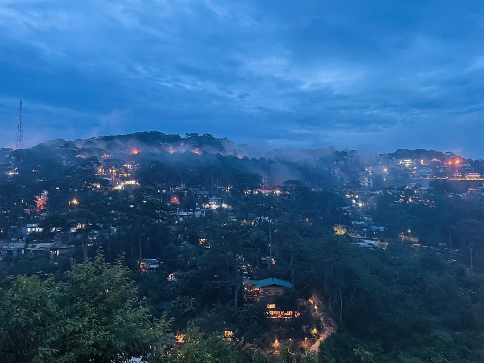 Night, Natural landscape, Mountain view