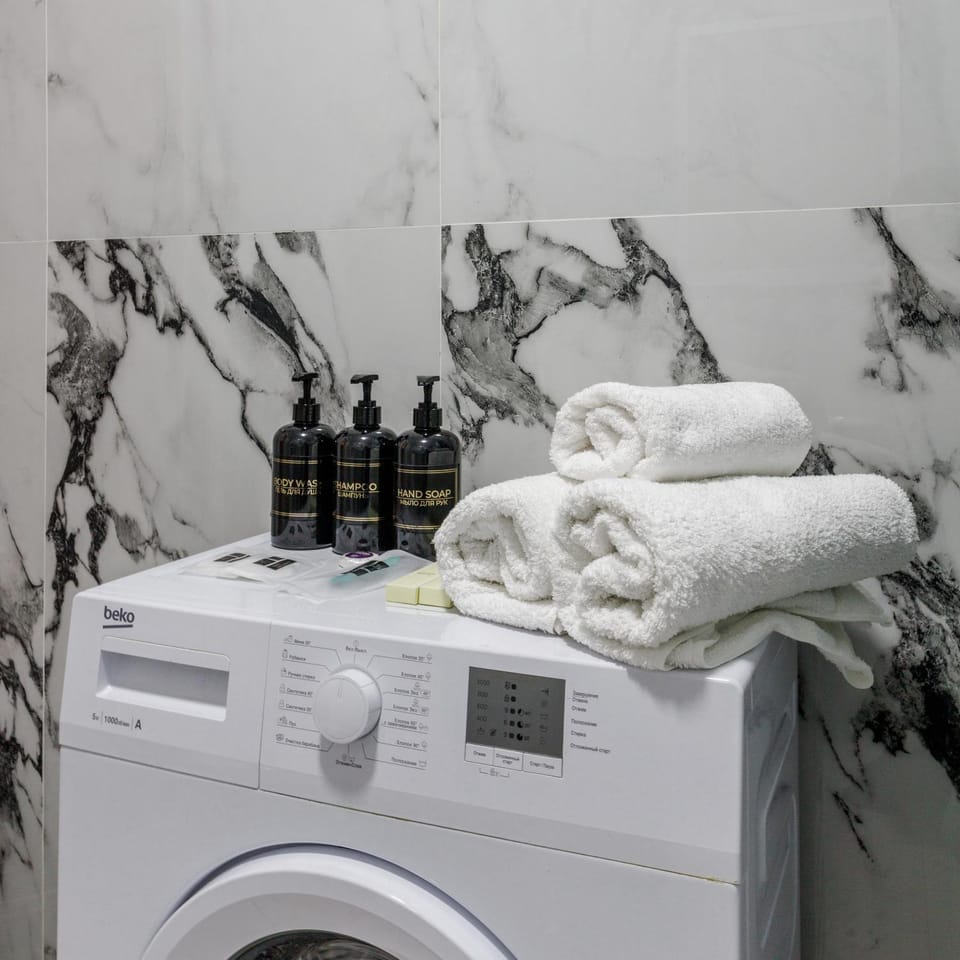 towels, washing machine, dryer