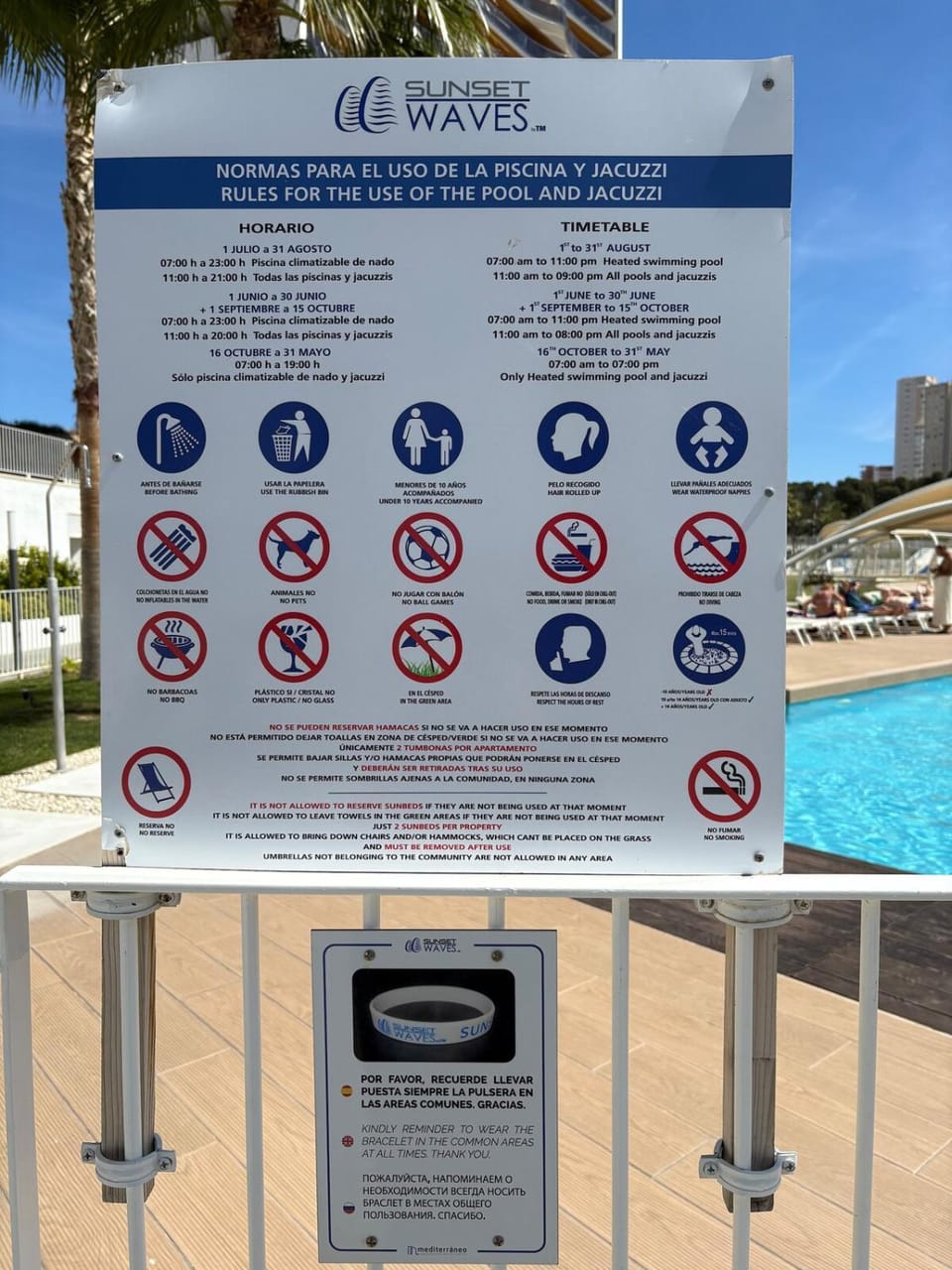 Property logo or sign, Swimming pool