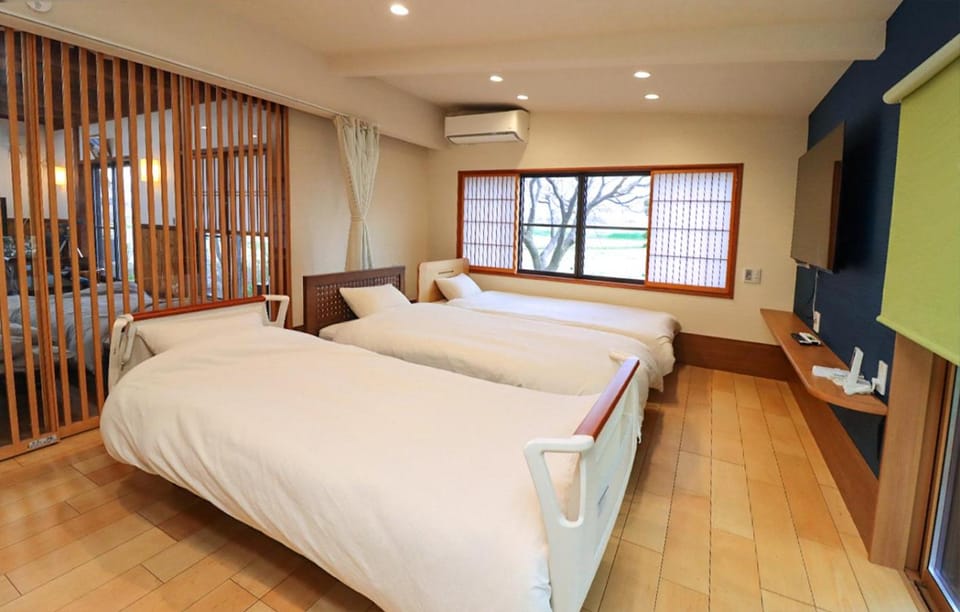Communal lounge/ TV room, Bed, Bedroom, air conditioner