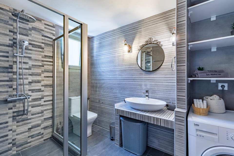Shower, Toilet, Bathroom, washing machine