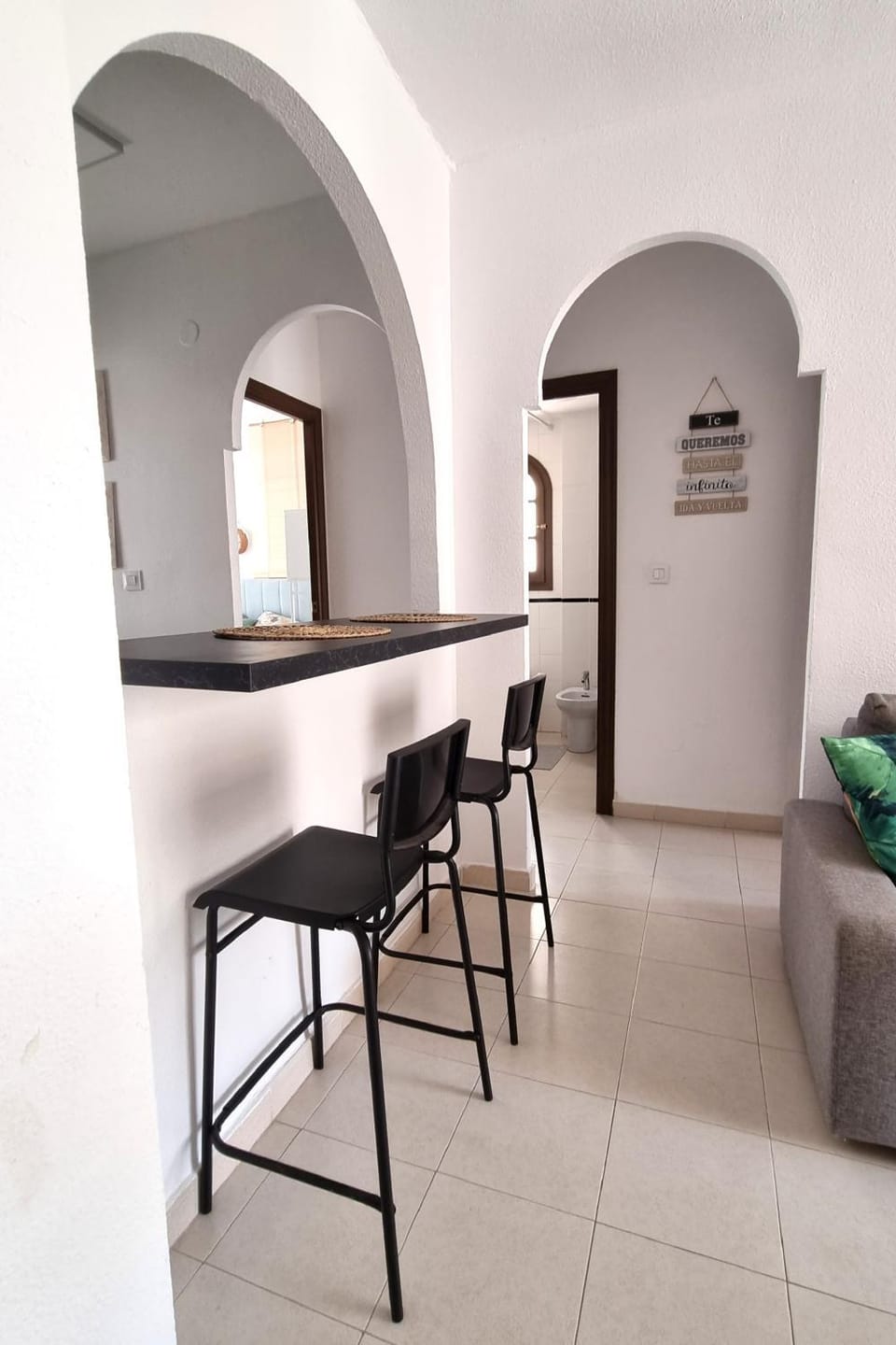 Kitchen or kitchenette, Living room, Dining area