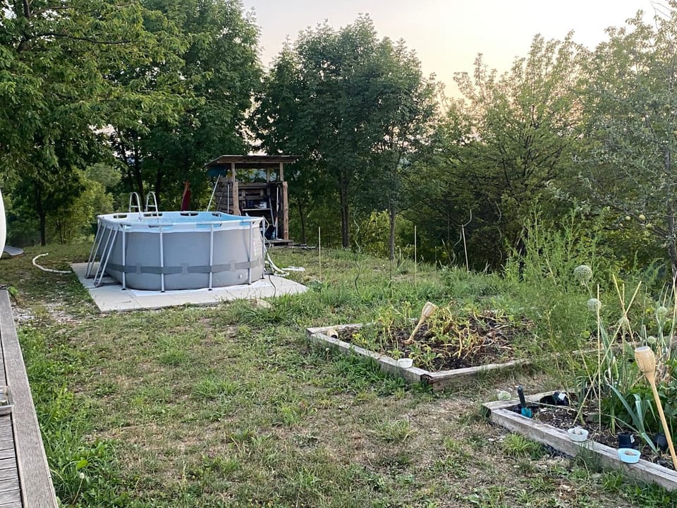 Romantisches Tiny House mit Pool and Air Condition Apartment in Slovenia