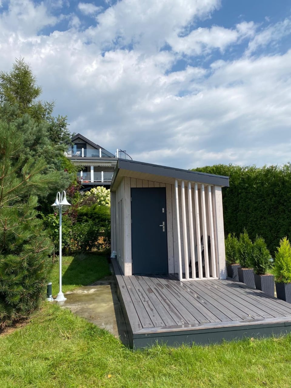 Property building, Garden view
