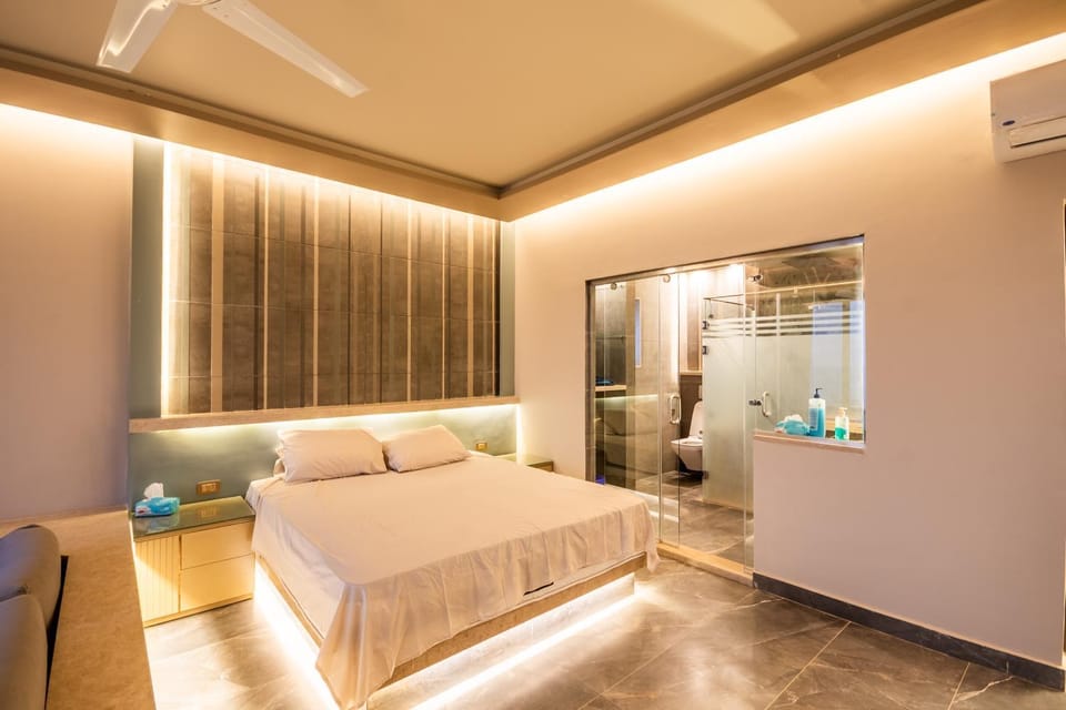 Bed, Bedroom, air conditioner