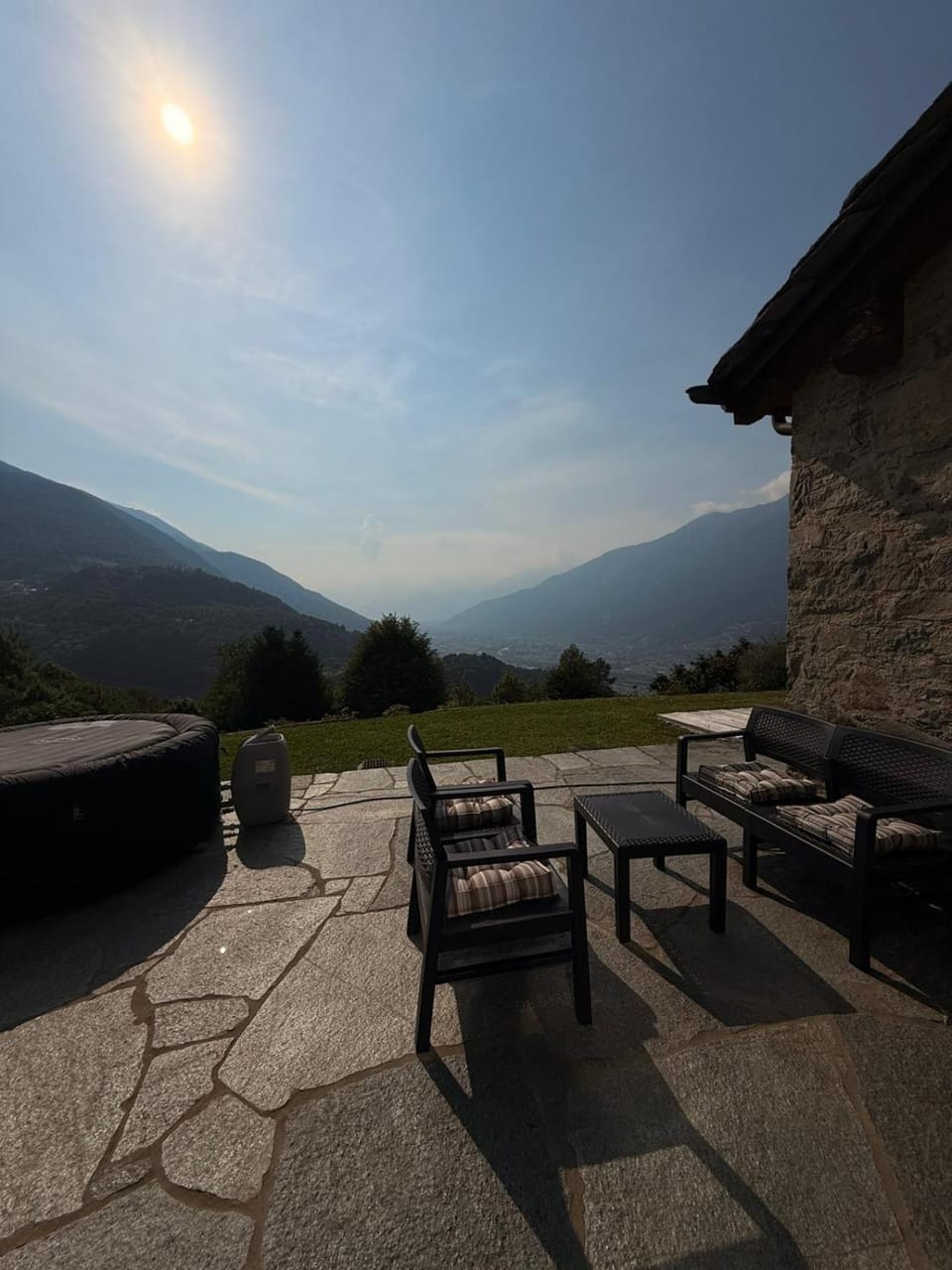 Patio, Natural landscape, Mountain view