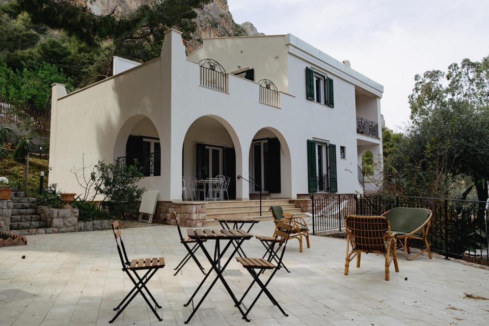 Property building, Patio, Spring, Day, View (from property/room), Balcony/Terrace, Living room, Seating area, Dining area