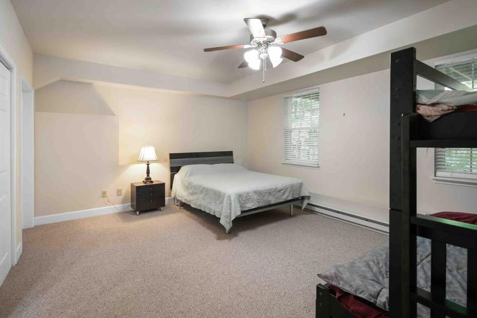 Huge Masthope retreat king sz bed , hot tub , game room Chalet in Pennsylvania