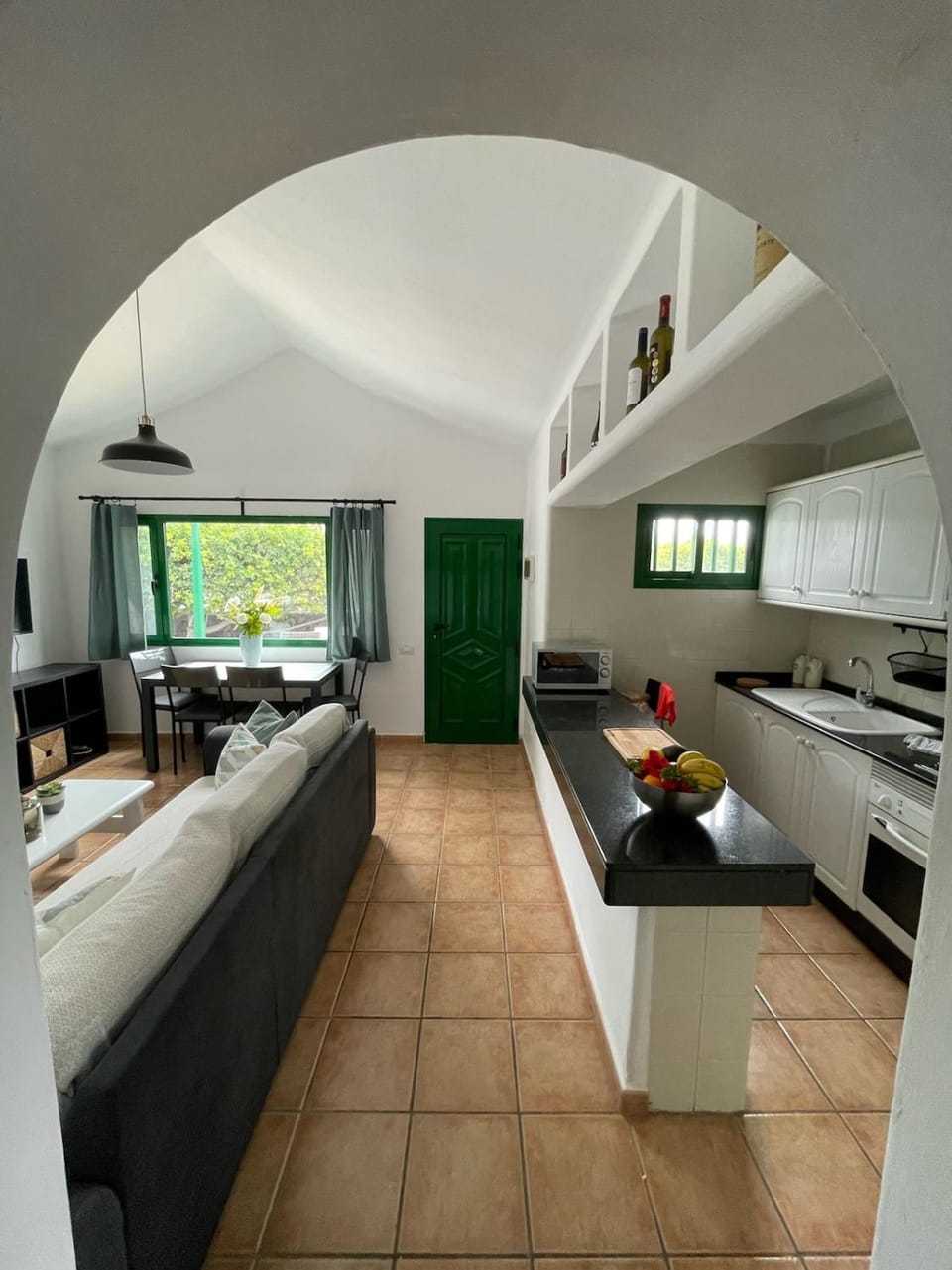 Kitchen or kitchenette, Living room