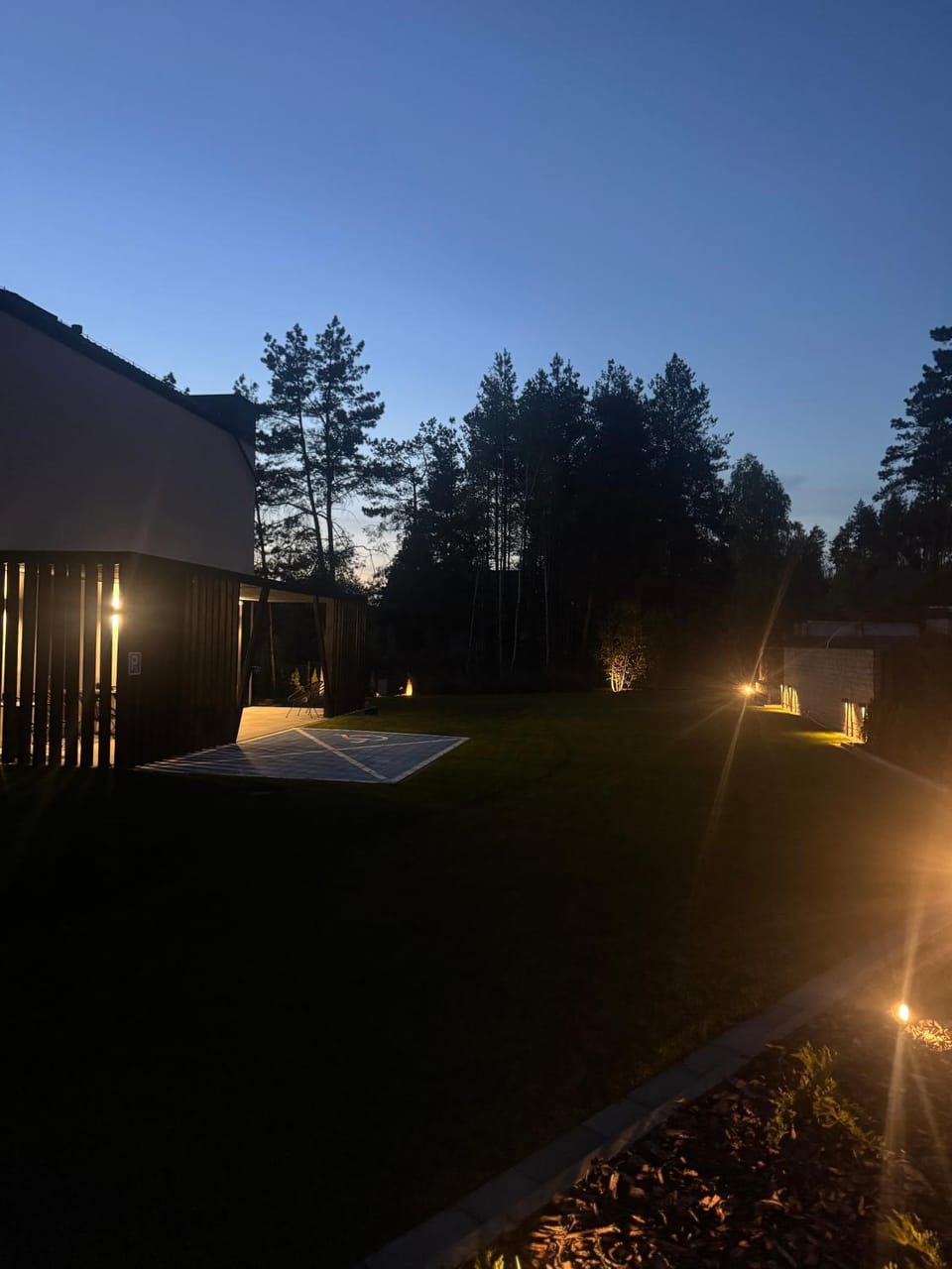 Night, Garden, Garden view