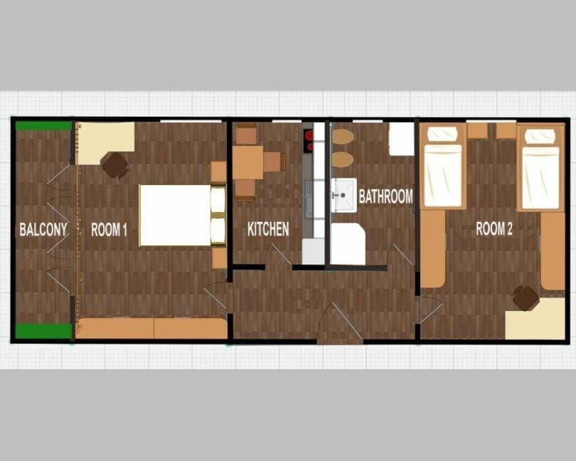 SUNNY terrace 2 Bedrooms Apartment in Milan