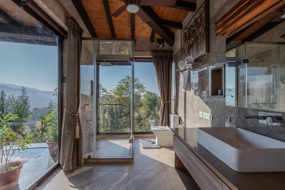 Bed, Natural landscape, View (from property/room), Balcony/Terrace, Photo of the whole room, Bedroom, Mountain view