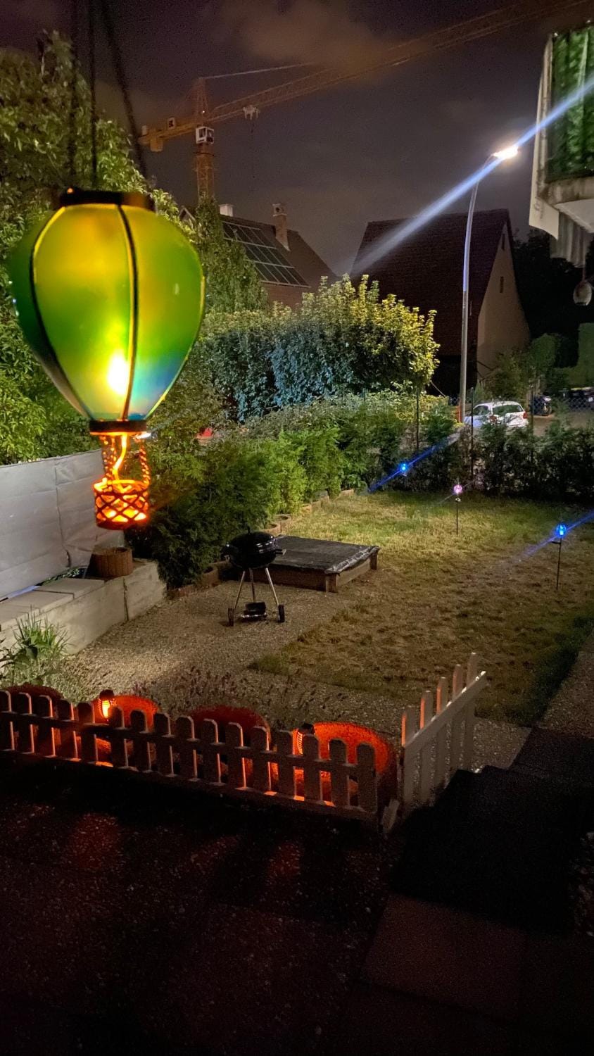 Night, Natural landscape, Garden, Garden view