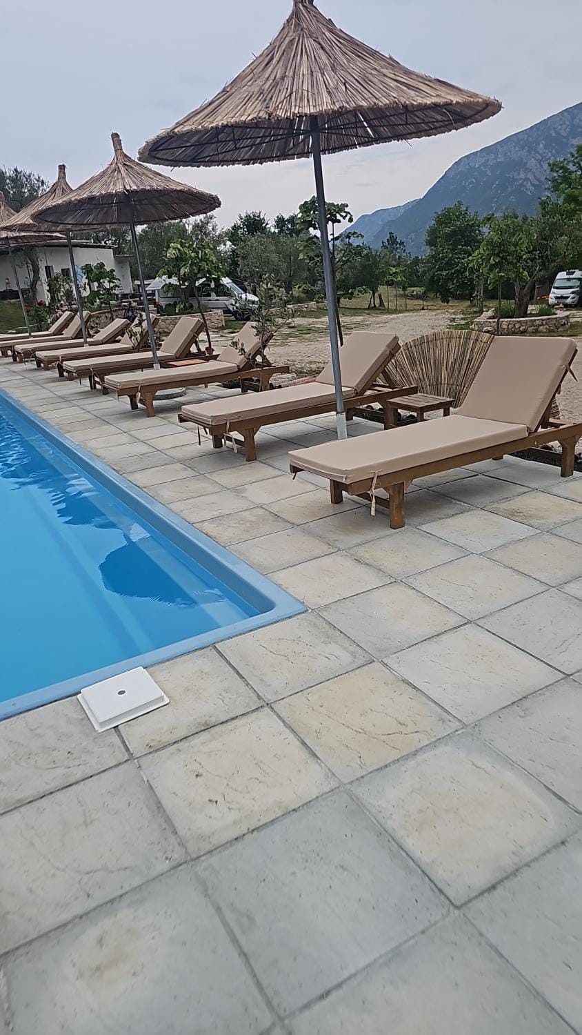 Bungalows at Mali Camp Kruje with Pool Nature lodge in Europe