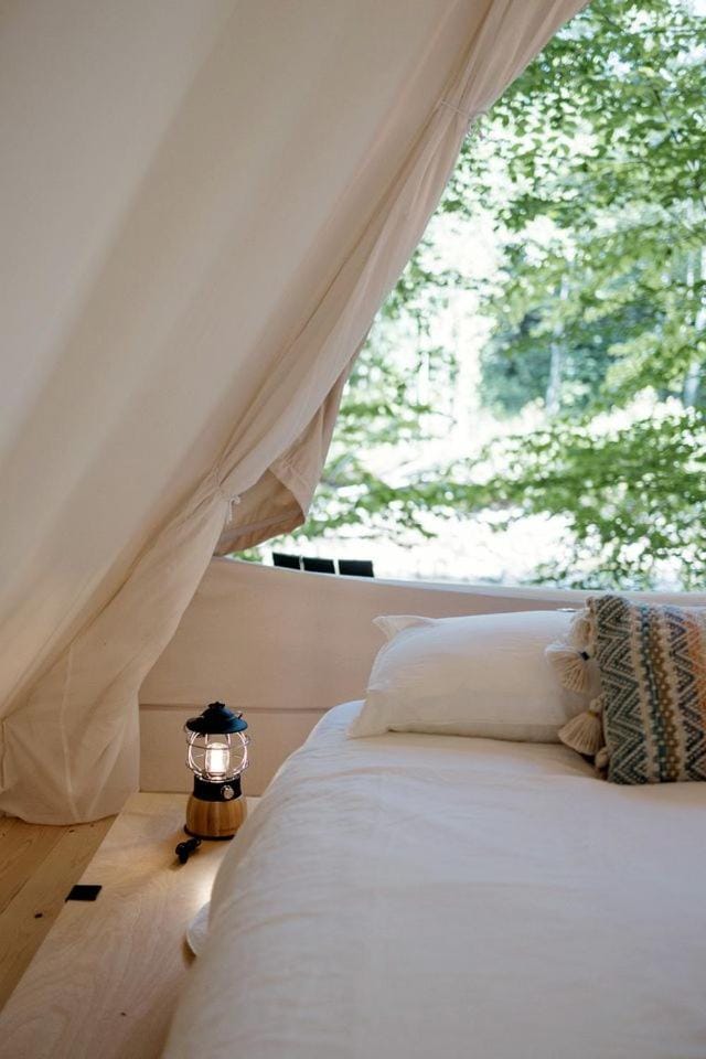 Amazing Safari Tent Close to Lake in North Woodstock, New Hampshire Luxury tent in Woodstock