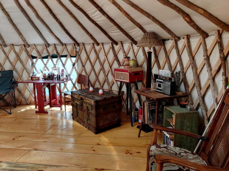 Cozy Yurt in the Peaceful Woods in Chatham, NH Luxury tent in New Hampshire