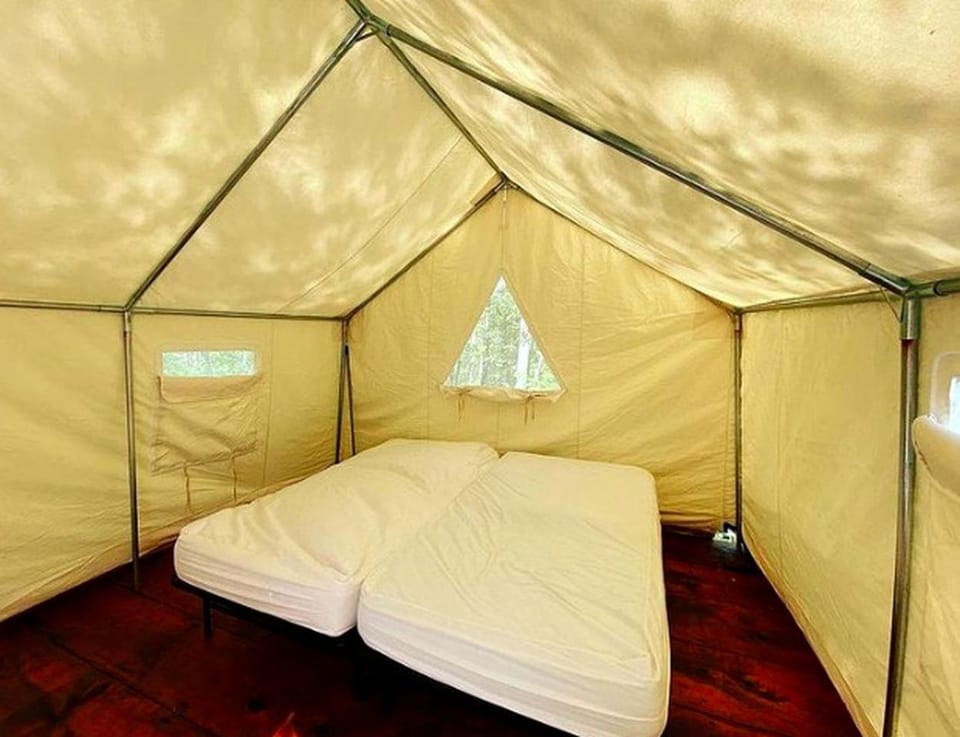 Treehouse-Style Tent Rental in the White Mountain National Forest of New Hampshire Luxury tent in New Hampshire