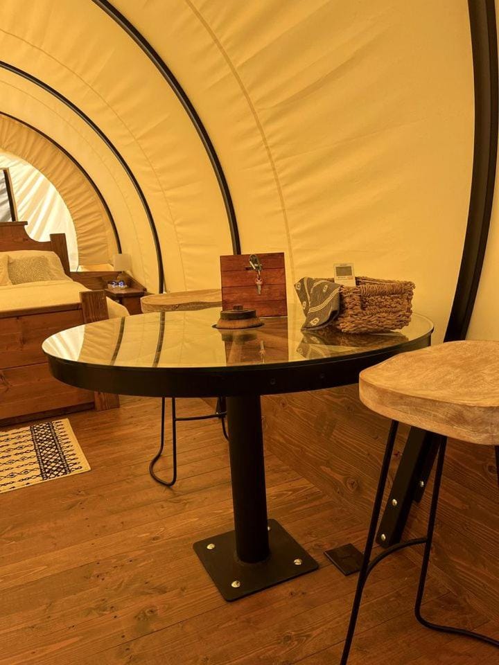 Cape Fear River Glamping at this Lovely Covered Wagon in Lillington, North Carolina House in North Carolina