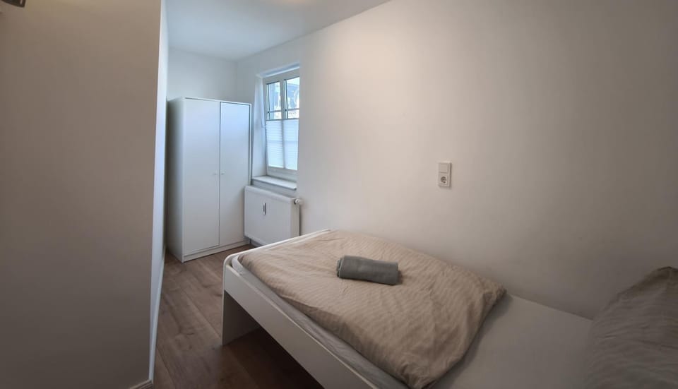 Bed, Photo of the whole room, Bedroom, towels, wardrobe