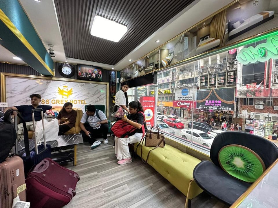 Lobby or reception, group of guests