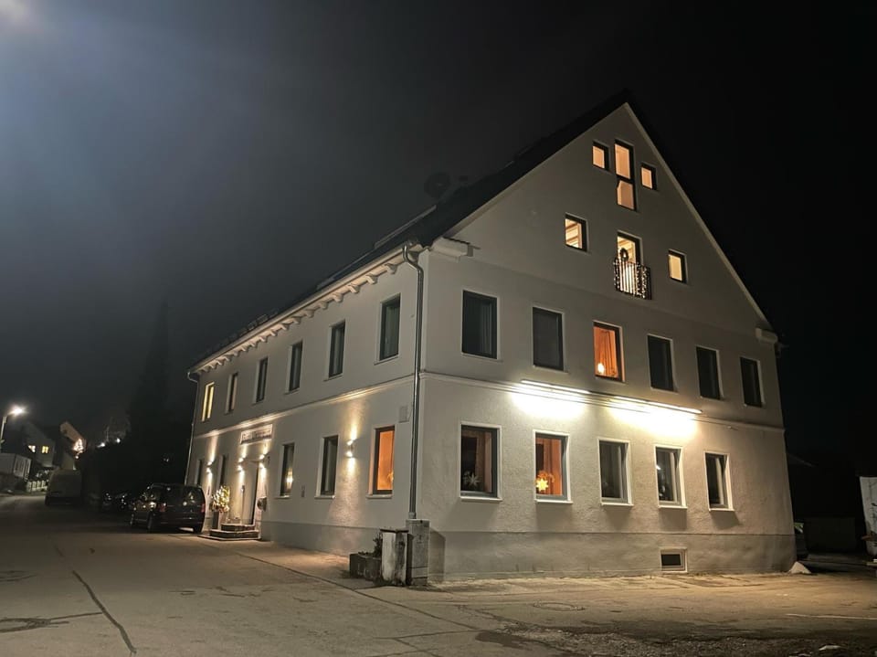 Property building, Night, Street view
