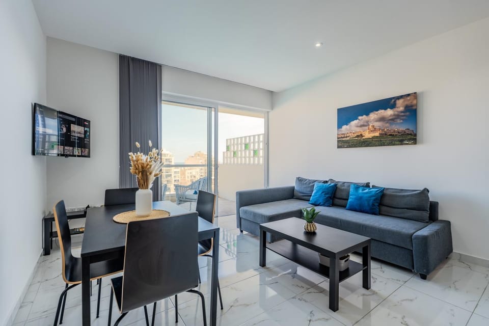 Impressive View 2BR Flat in St Julian's Bay by ArcoCollection Apartment in Saint Julians