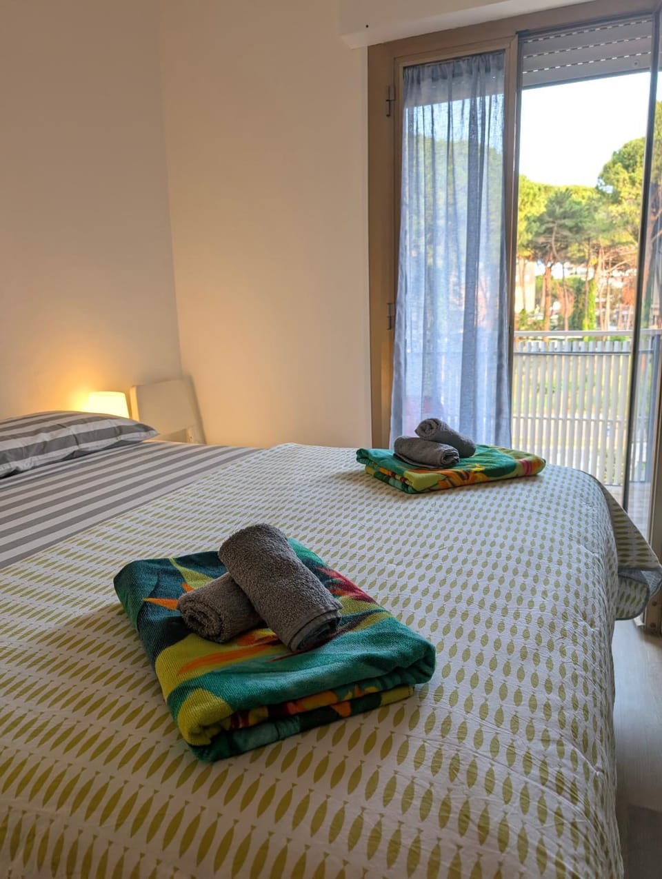 Natural landscape, Photo of the whole room, Bedroom, towels