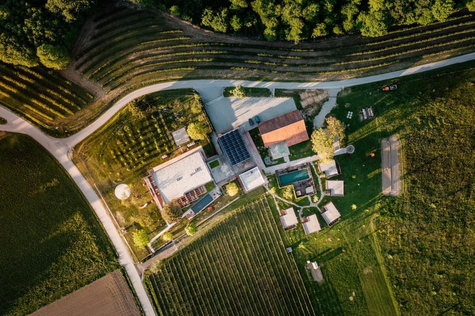 Property building, Natural landscape, Bird's eye view