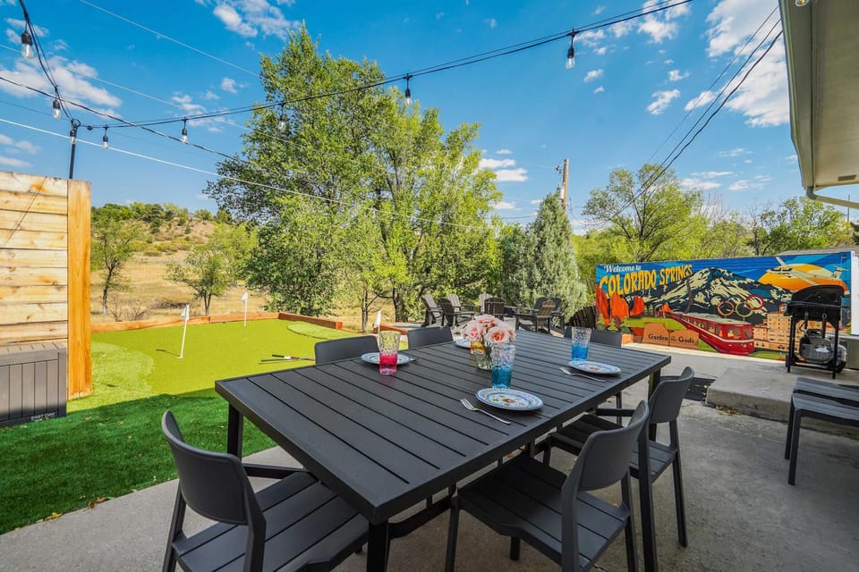 Tonka Estate Backyard Oasis w Hot Tub & Sauna House in Colorado Springs