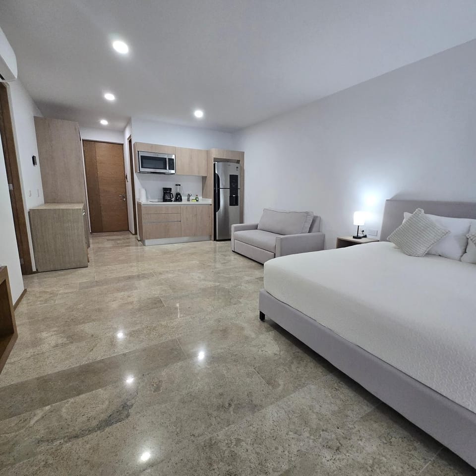 Bed, Living room, Photo of the whole room